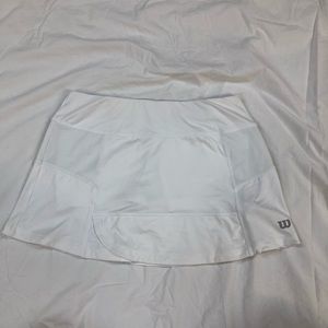 White Wilson Tennis Skirt